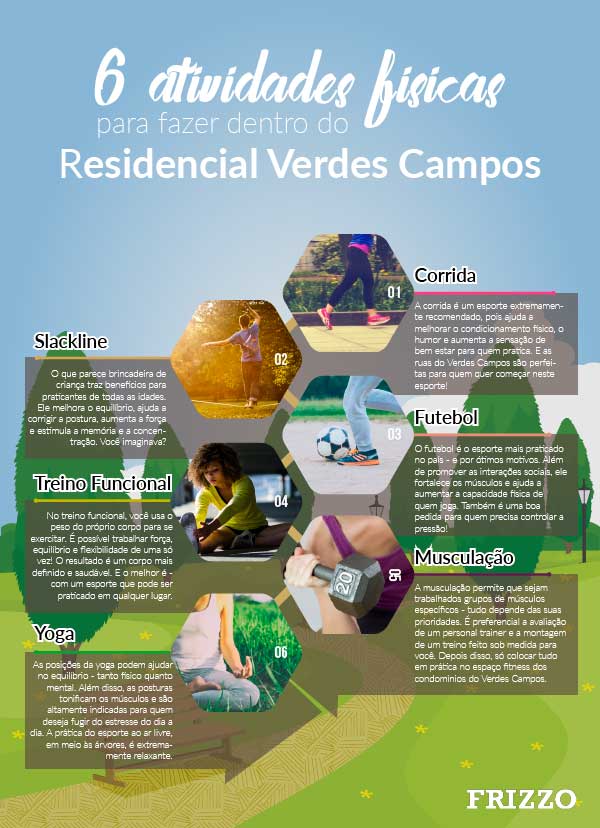 6 atividades físicas para fazer dentro do Residencial Verdes Campos